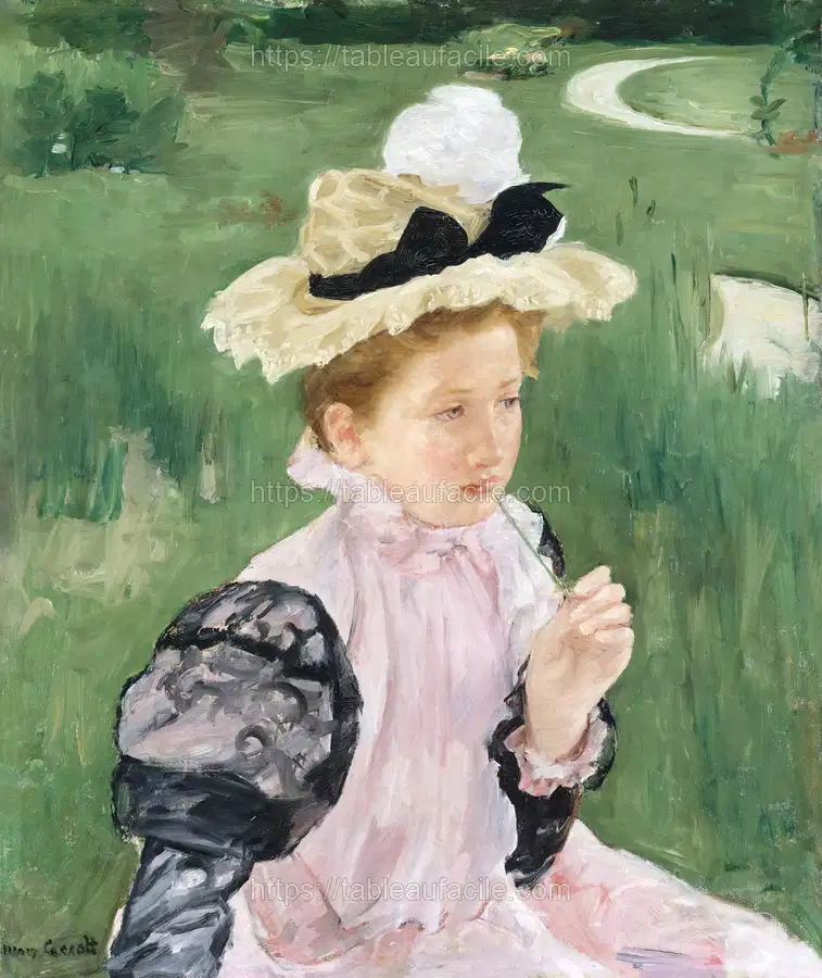 Portrait of a Young Girl (1899) Mary Cassatt apercu