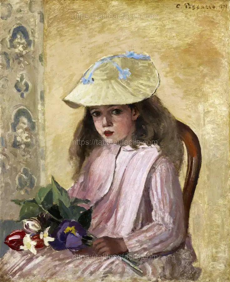 Portrait of the Artist’s Daughter (1872) by Camille Pissarro apercu