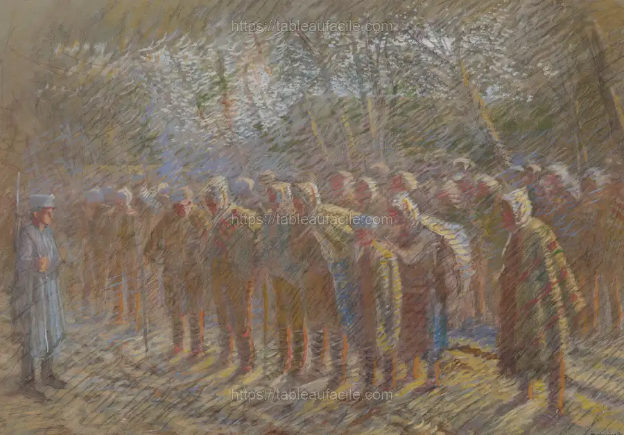Prisoners of war by László Mednyánszky apercu