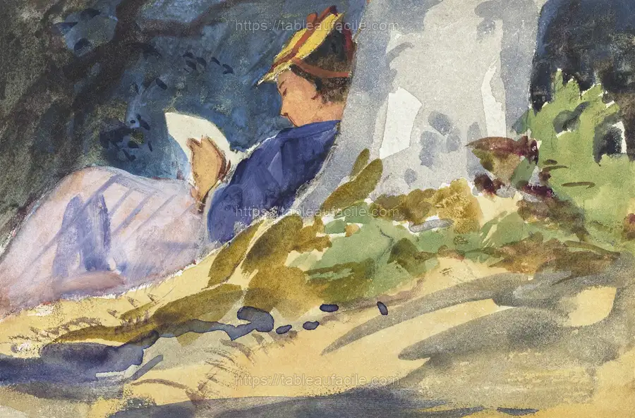 Resting (ca. 1880–1890) by John Singer Sargent apercu