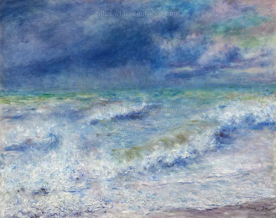 Seascape (1897) by Pierre-Auguste Renoir apercu