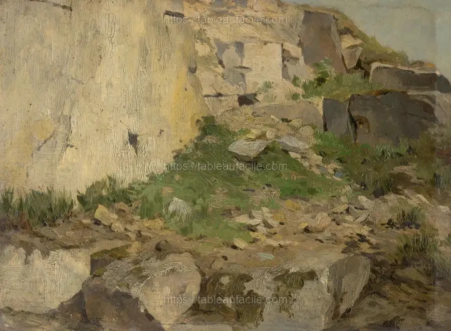 Study of rocks by Lajos Csordák apercu