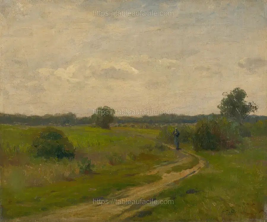 Summer landscape by Lajos Csordák apercu