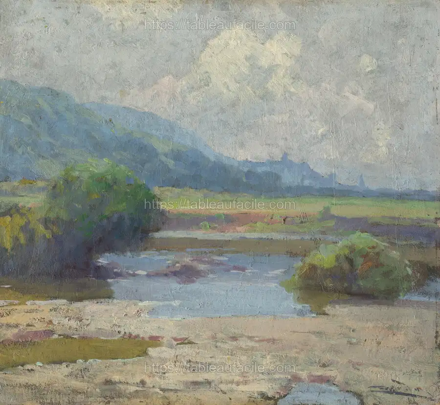 Summer landscape from košice by Lajos Csordák apercu