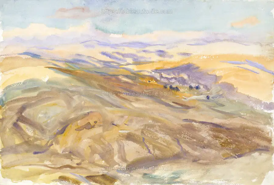 Sunset (ca. 1905–1906) by John Singer Sargent apercu
