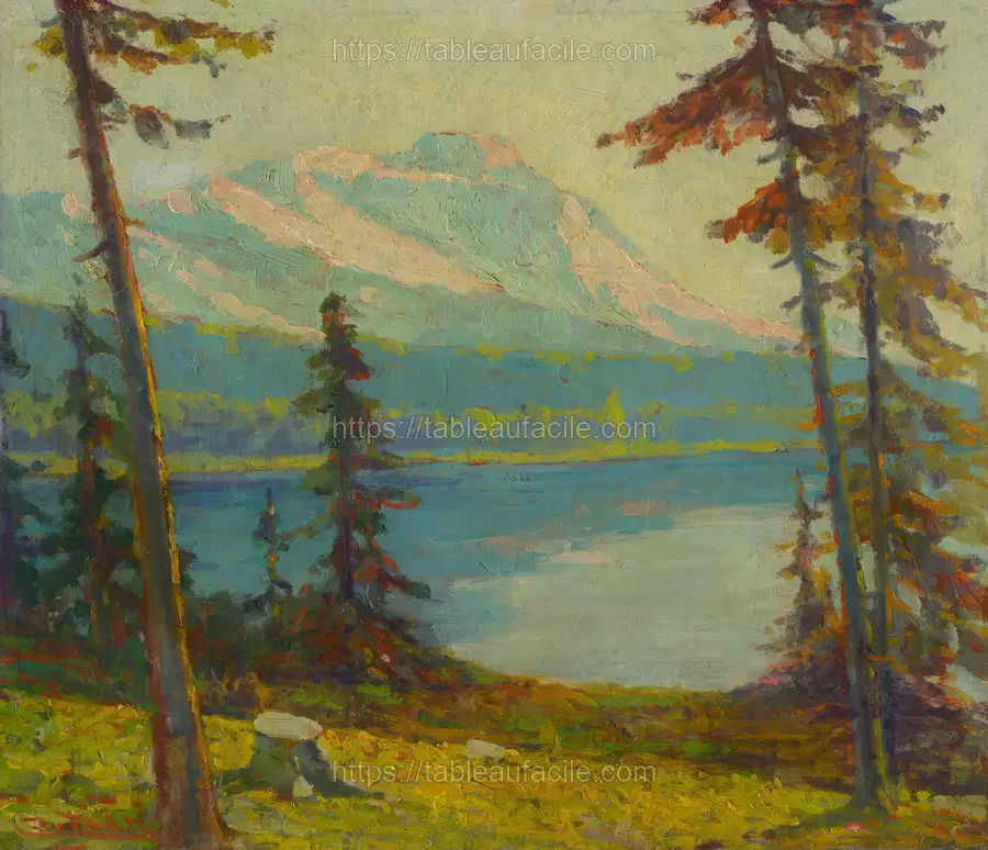 Tatra mountain lake by Lajos Csordák apercu