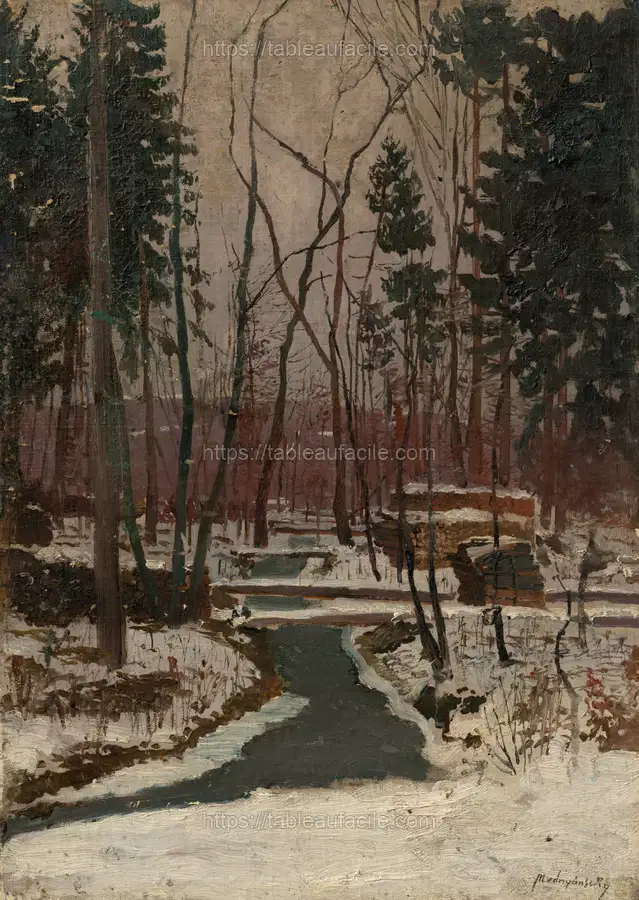 Thaw by László Mednyánszky apercu