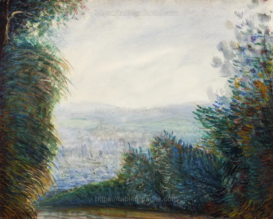 The Auvers Valley on the Oise River (after 1884) by Pierre-Auguste Renoir apercu