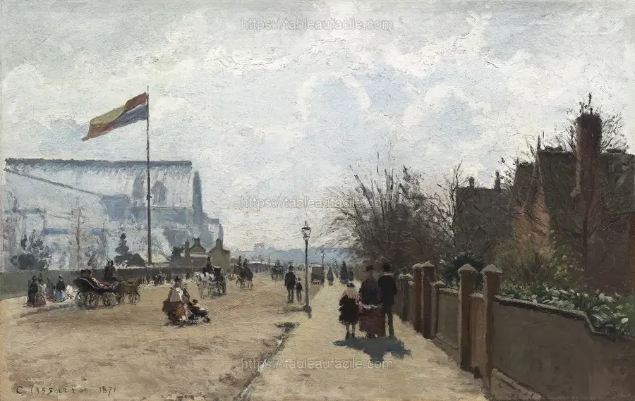 The Crystal Palace (1871) by Camille Pissarro apercu