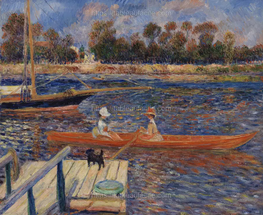 The Seine at Argenteuil (La Seine Ã  Argenteuil) by Pierre Auguste Renoir apercu