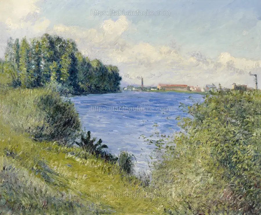 The Seine at Argenteuil (ca. 1892) Gustave Caillebotte apercu
