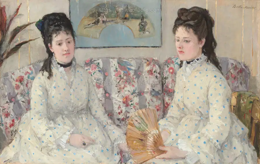 The Sisters (1869) Berthe Morisot apercu