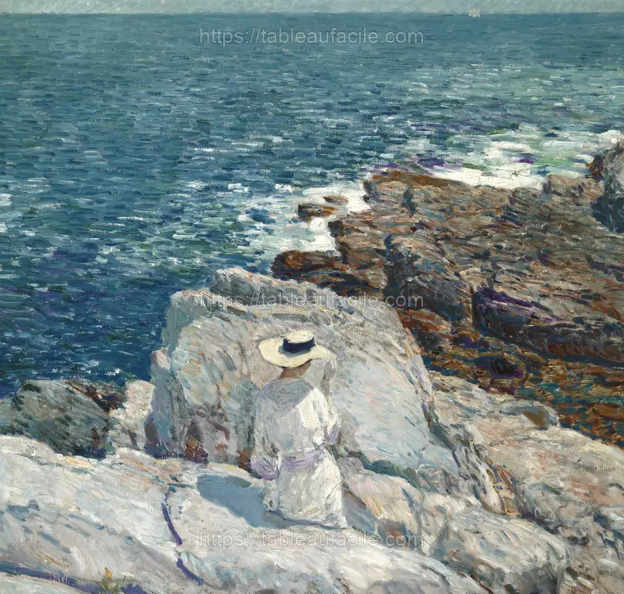 The South Ledges, Appledore by Frederick Childe Hassam apercu