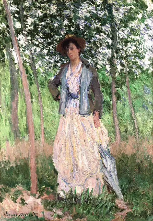 The Stroller (1887) by Claude Monet apercu