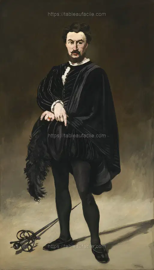 The Tragic Actor (Rouvière as Hamlet) (1866) Edouard Manet apercu