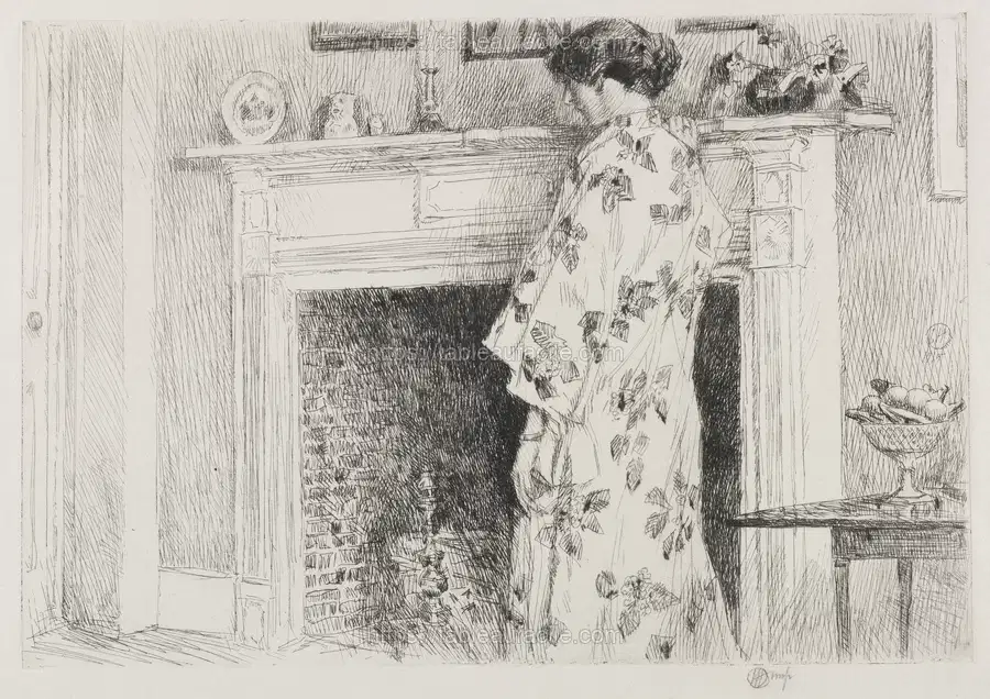 The White Kimono by Frederick Childe Hassam apercu