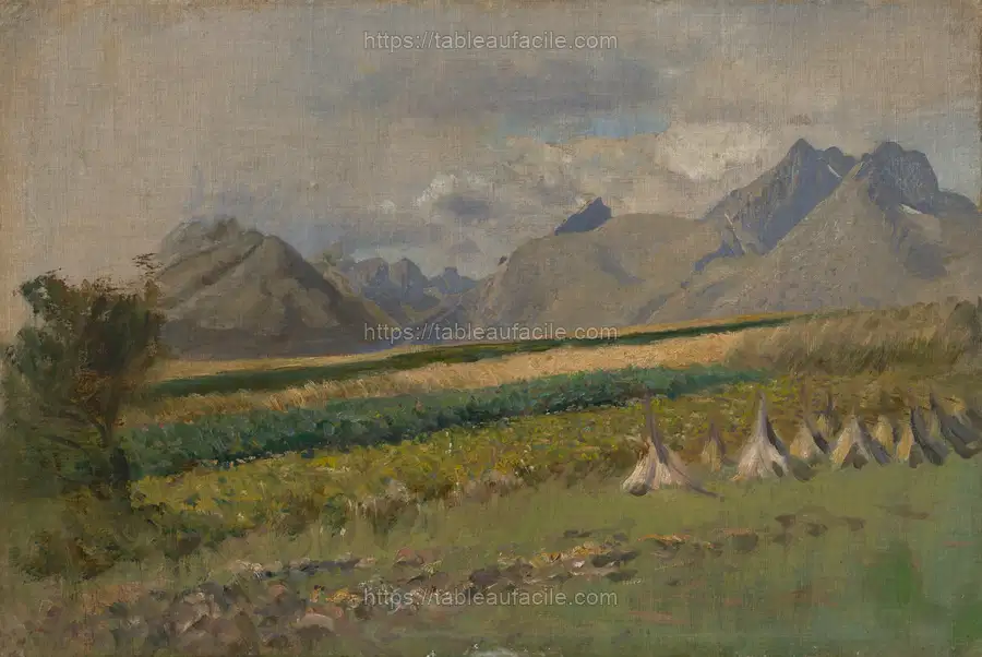 The high tatras from strážky by László Mednyánszky apercu