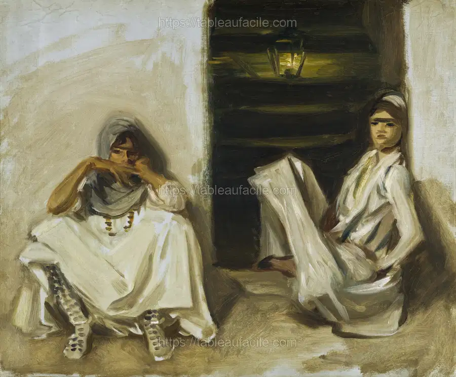 Two Arab Women (1905) by John Singer Sargent apercu