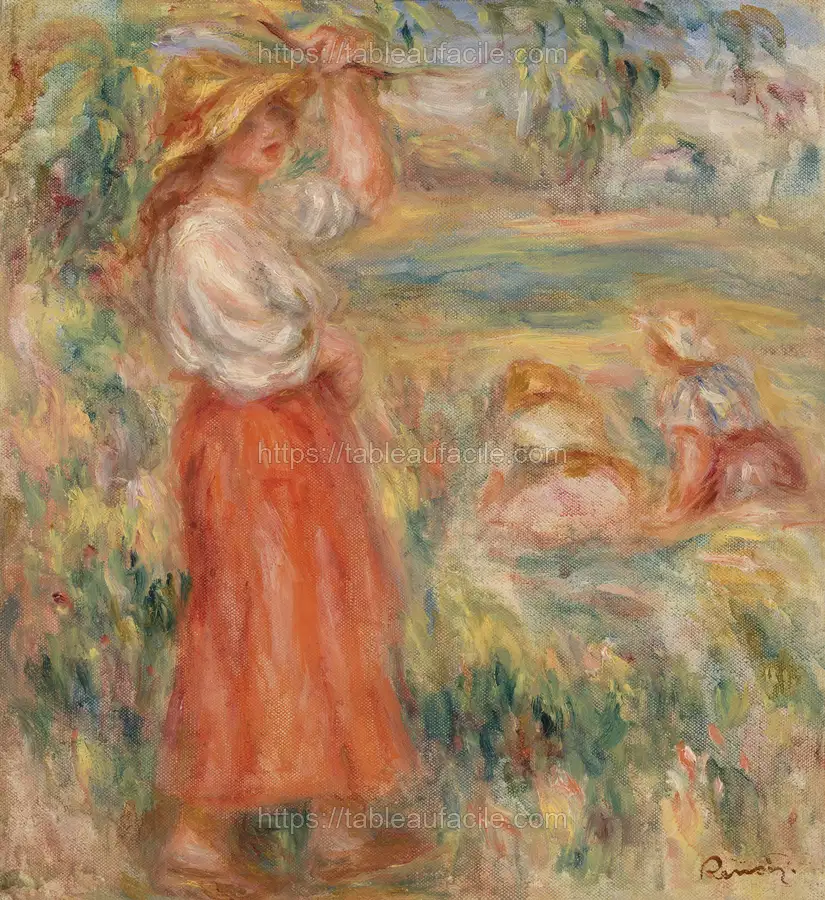 Women in the Fields (Femmes aux champs) by Pierre Auguste Renoir apercu