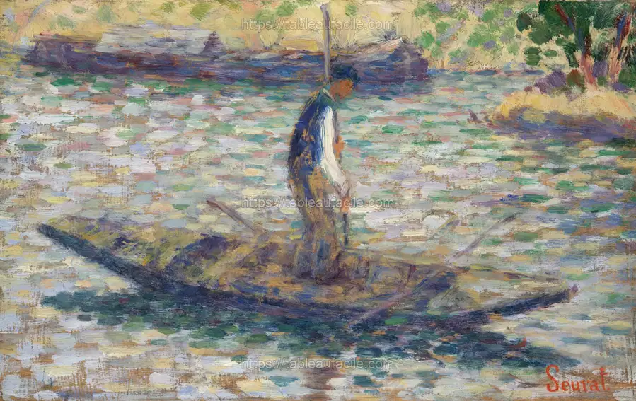 A Fisherman (ca. 1884) by Georges Seurat apercu