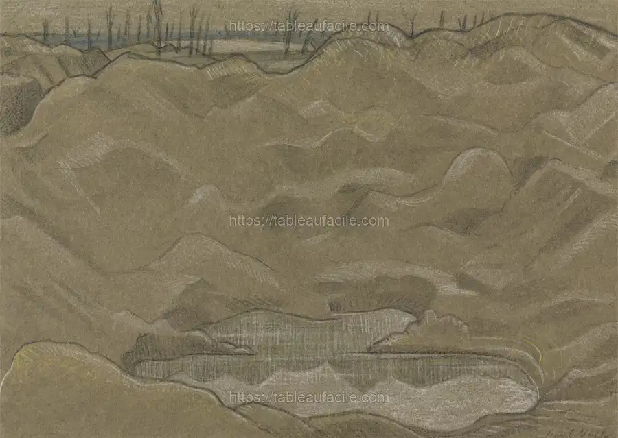 A Shell Crater (1918) Paul Nash apercu