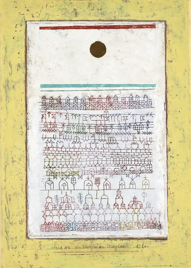 A sheet from the city book (1928) Paul Klee apercu