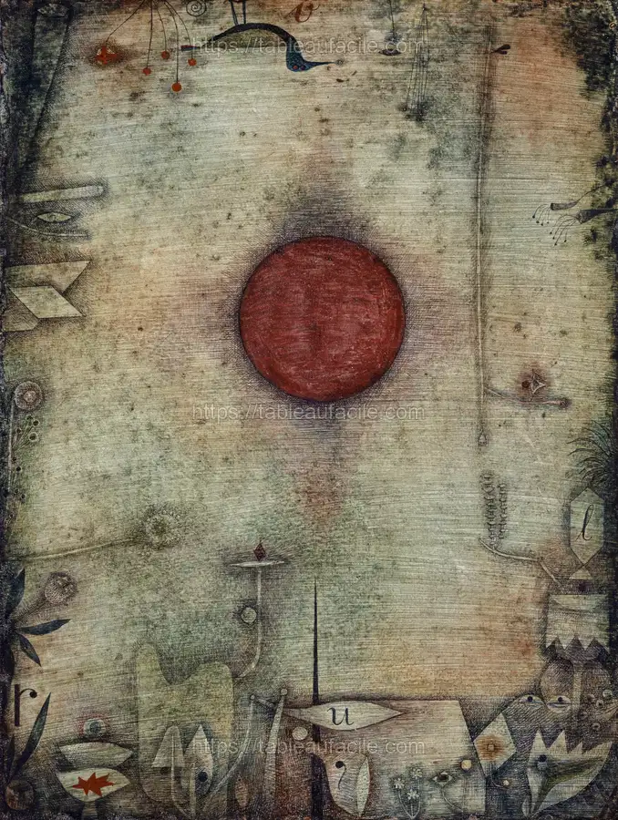 Ad marginem (1930) painting in high resolution by Paul Klee apercu