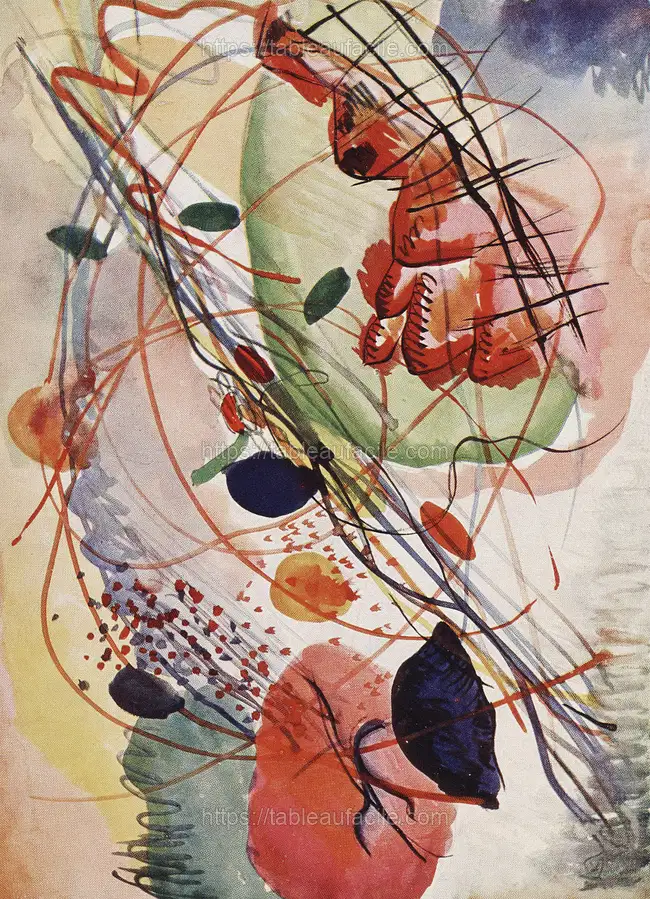 Aquarell print in high resolution by Wassily Kandinsky apercu