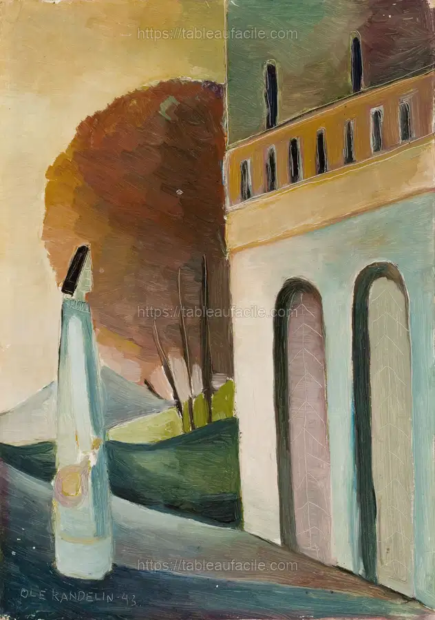 At a palace gate, 1943, Ole Kandelin apercu
