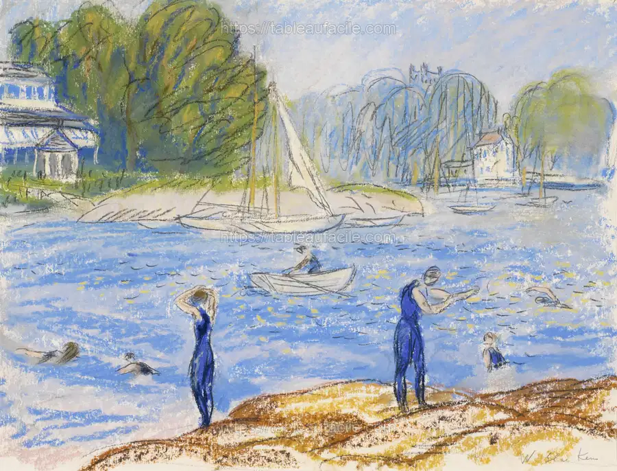 Bathers, Annisquam by William James Glackens apercu