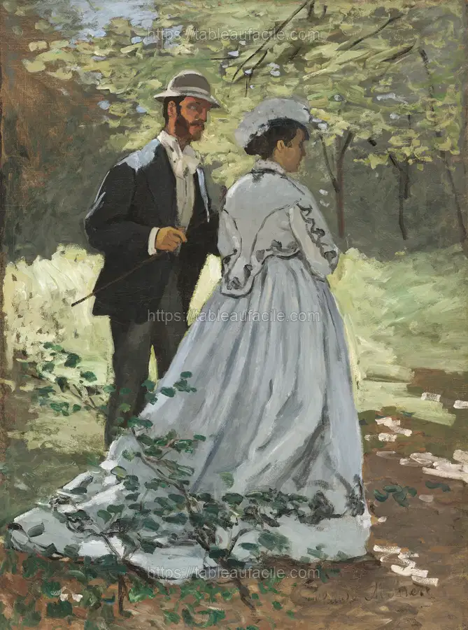 Bazille and Camille (1865) by Claude Monet apercu