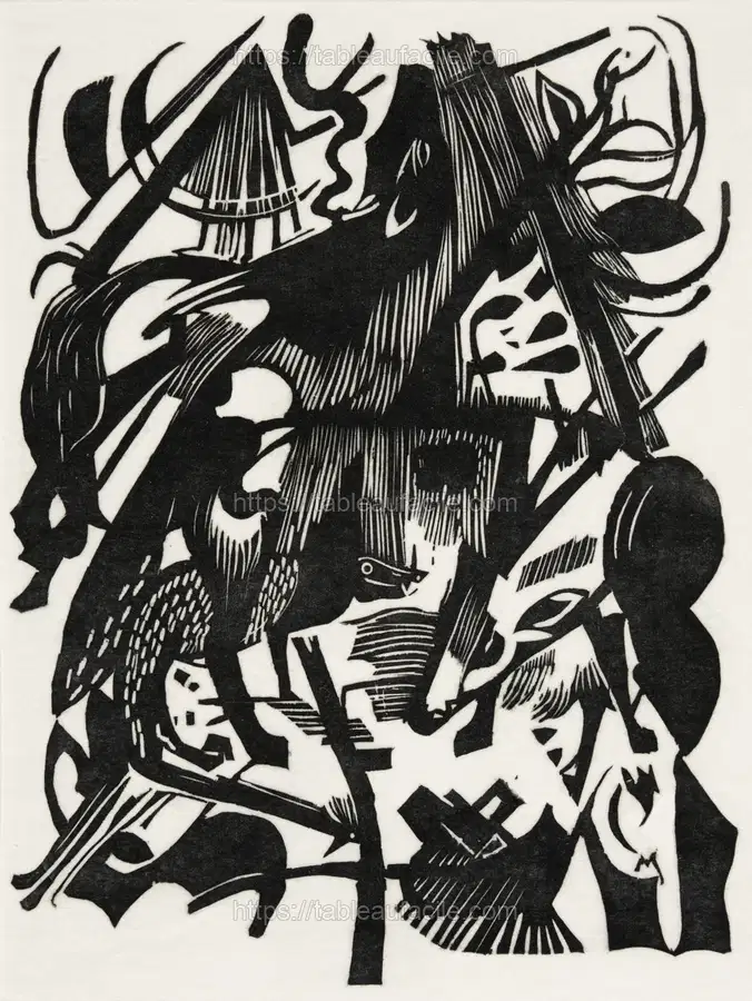 Birth of the Wolves (1913)Franz Marc apercu