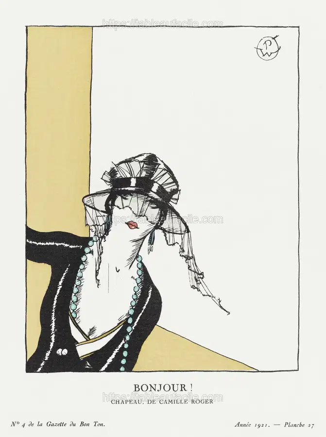 Bonjour! Chapeau, de Camille Roger (1921) by Porter Woodruff apercu