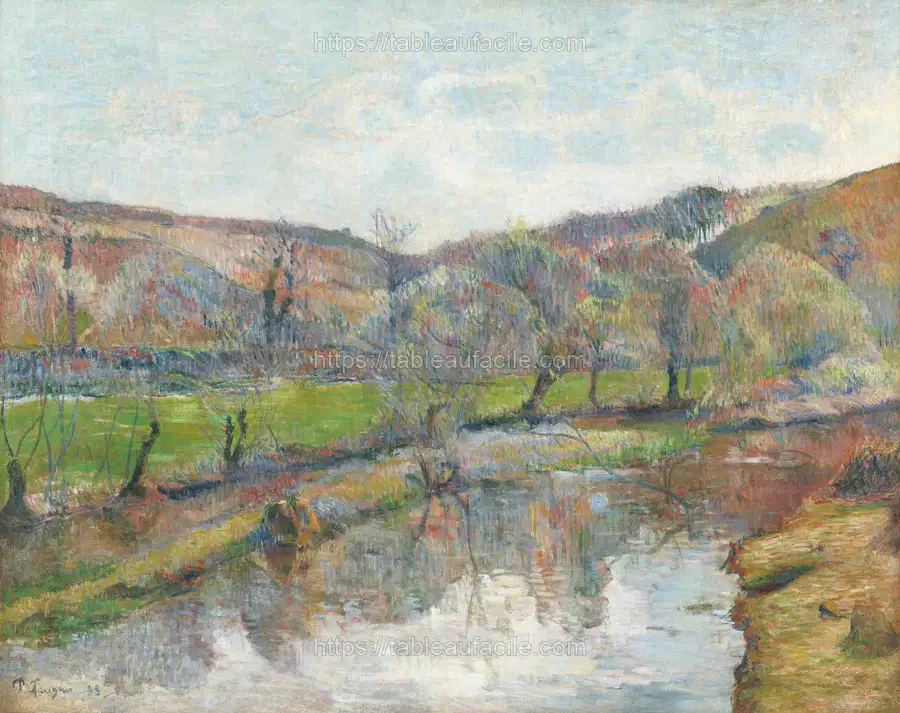 Brittany Landscape (1888) by Paul Gauguin apercu
