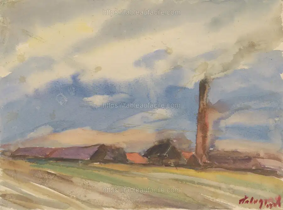 Brown village (view from the fields) by Zolo Palugyay apercu