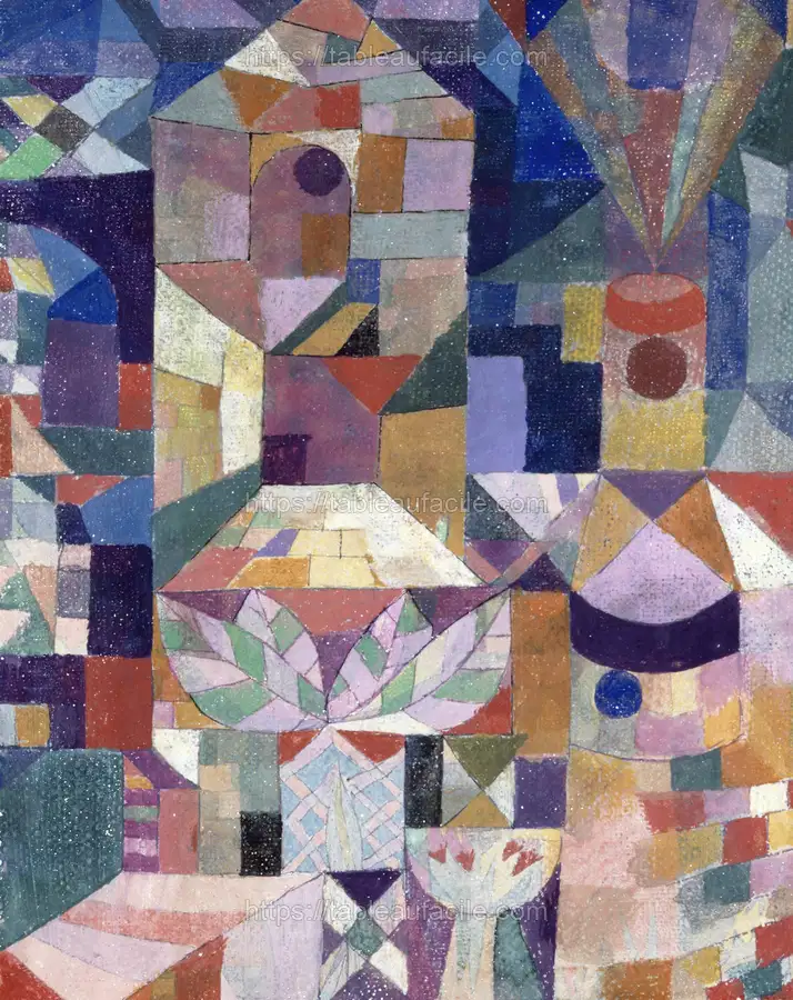 Burggarten (1919) painting in high resolution by Paul Klee apercu