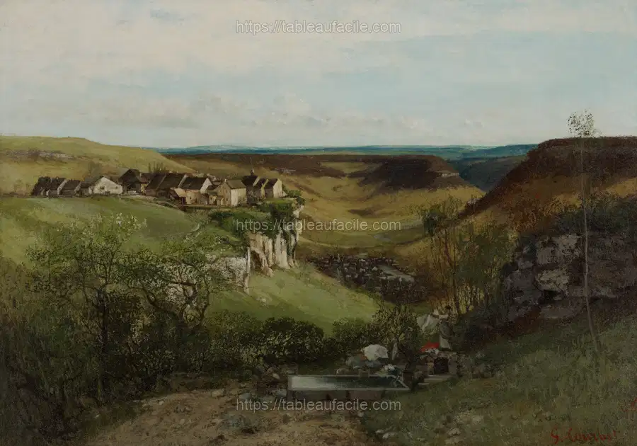 Château d’Ornans by Gustave Courbet. apercu