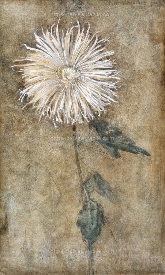 Chrysanthemum (1900)  Piet Mondrian apercu