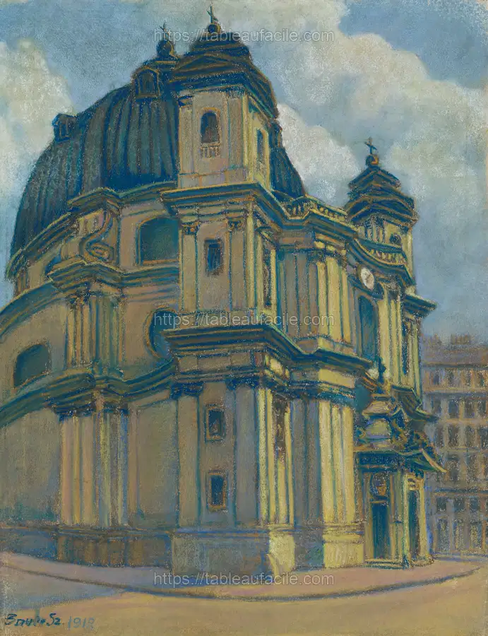 Church in vienna by Konštantín Bauer apercu