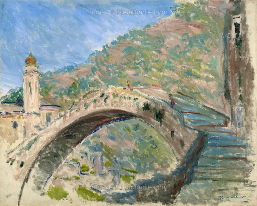 Claude Monet_s Bridge at Dolceacqua (1884) apercu