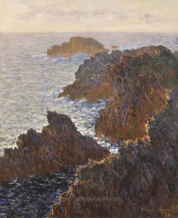 Claude Monet_s Rocks at Belle-Isle, Port-Domois apercu
