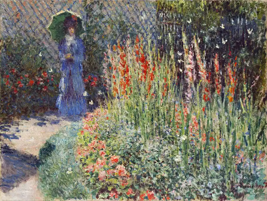 Claude Monet_s Rounded Flower Bed apercu