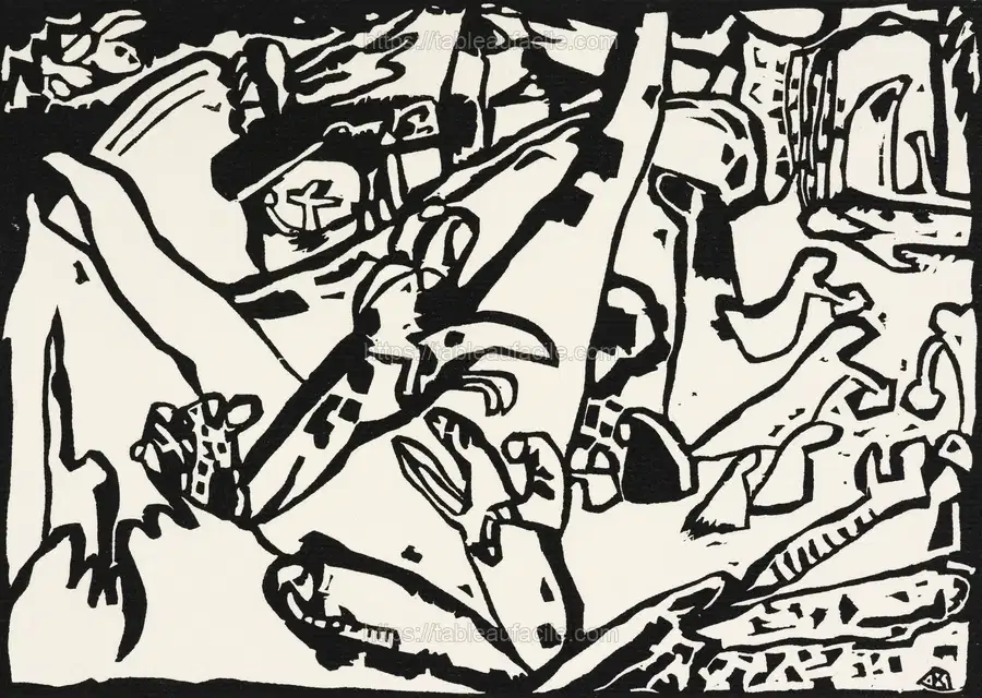 Composition 2 (1911) by Wassily Kandinsky apercu
