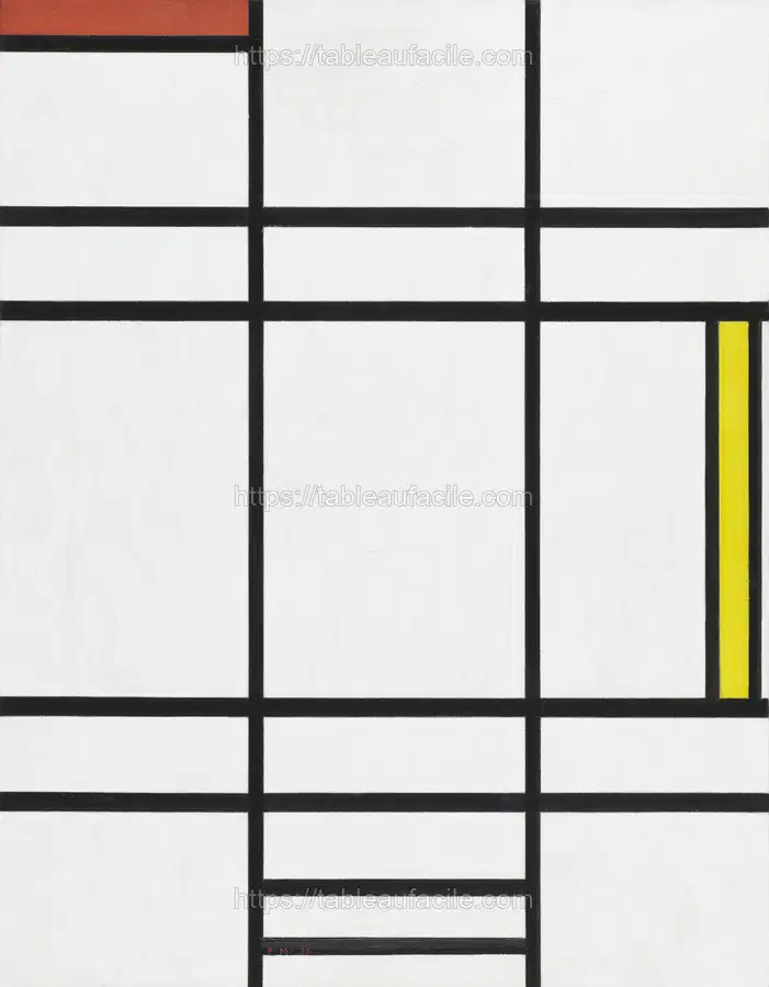 Composition in White, Red, and Yellow (1936)  Piet Mondrian apercu