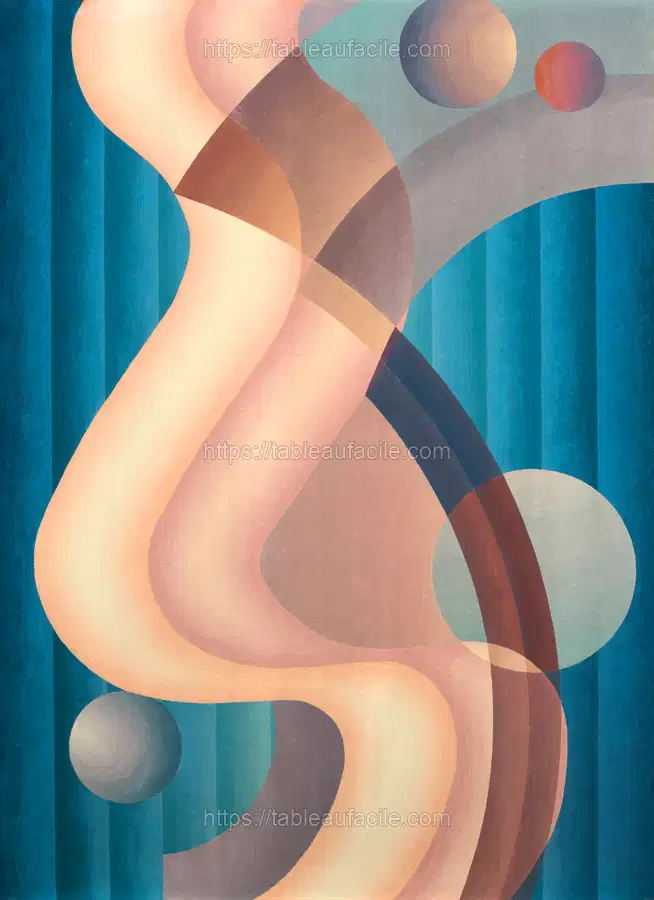Composition no. 6 (1939) vintage illustration by Stuart Walker apercu