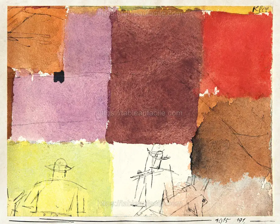 Composition with Figures (1915) by Paul Klee apercu