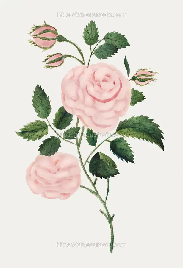 Damask Rose by Mary Altha Nims apercu