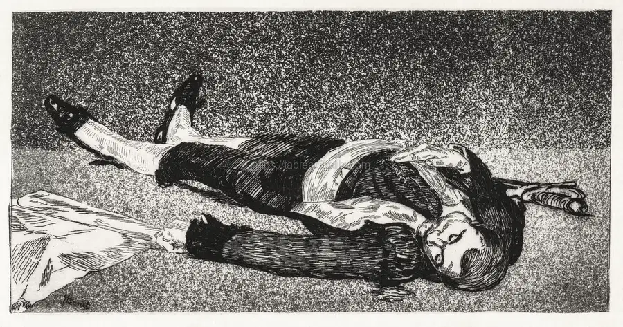 Dead toreador (1866–1867) Edouard Manet 2 apercu