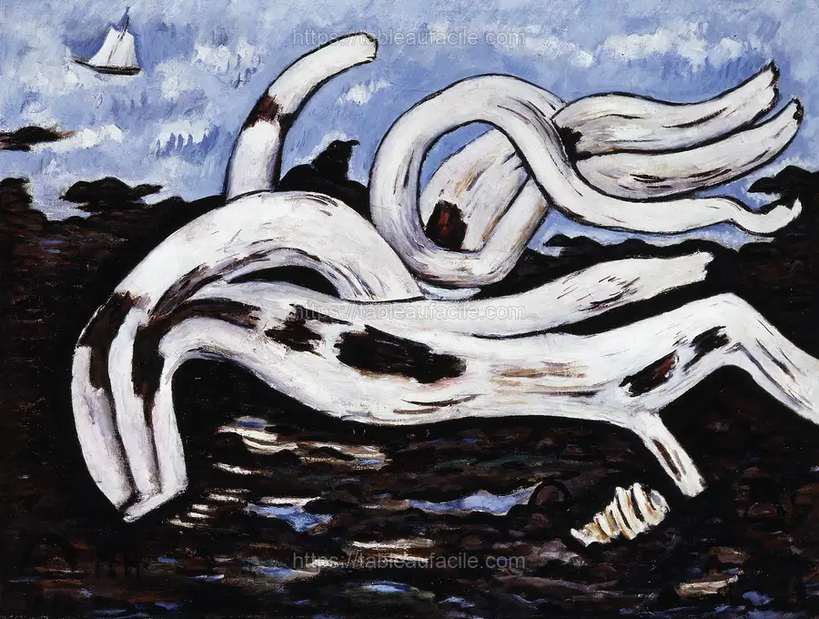 Driftwood on the Bagaduce (1939–1940) Marsden Hartley apercu