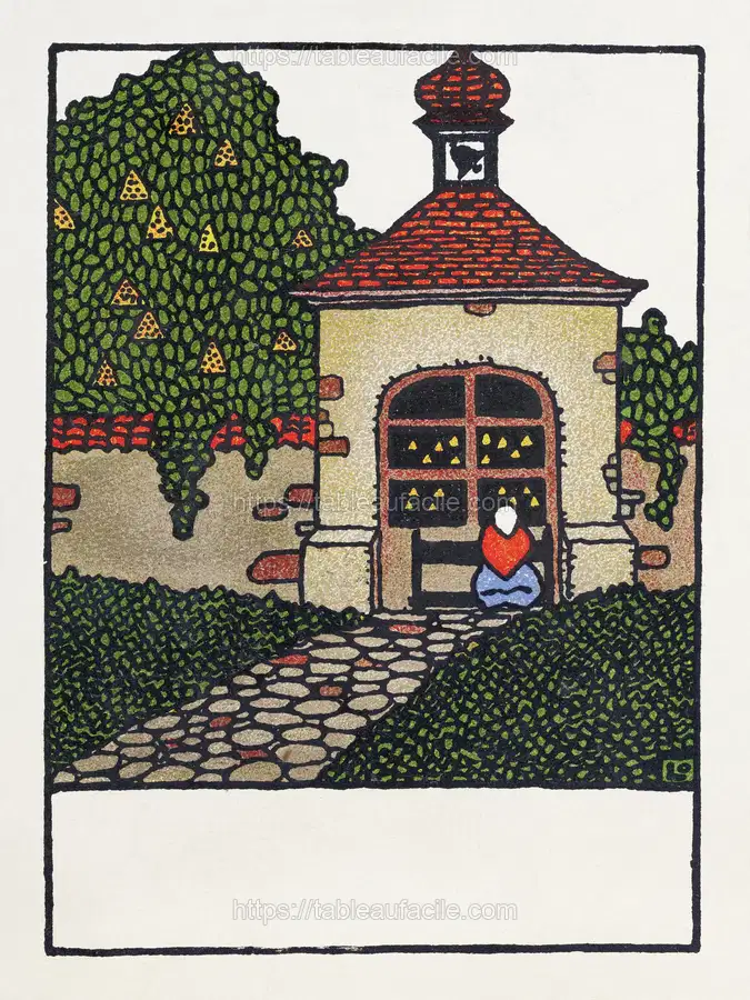 Easter Card (1908) print Otto Friedrich Carl Lendecke apercu